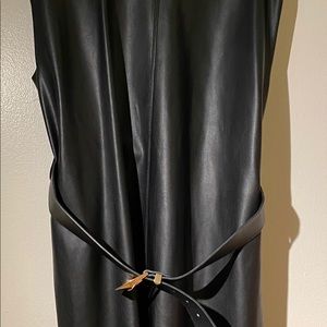 Zara Faux leather dress